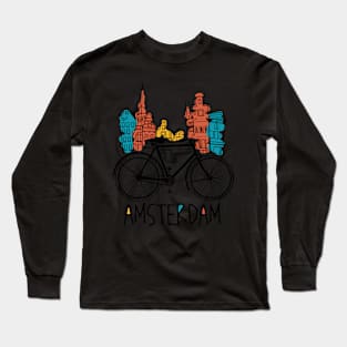 Amsterdam - Bicycle Bike Netherlands Long Sleeve T-Shirt